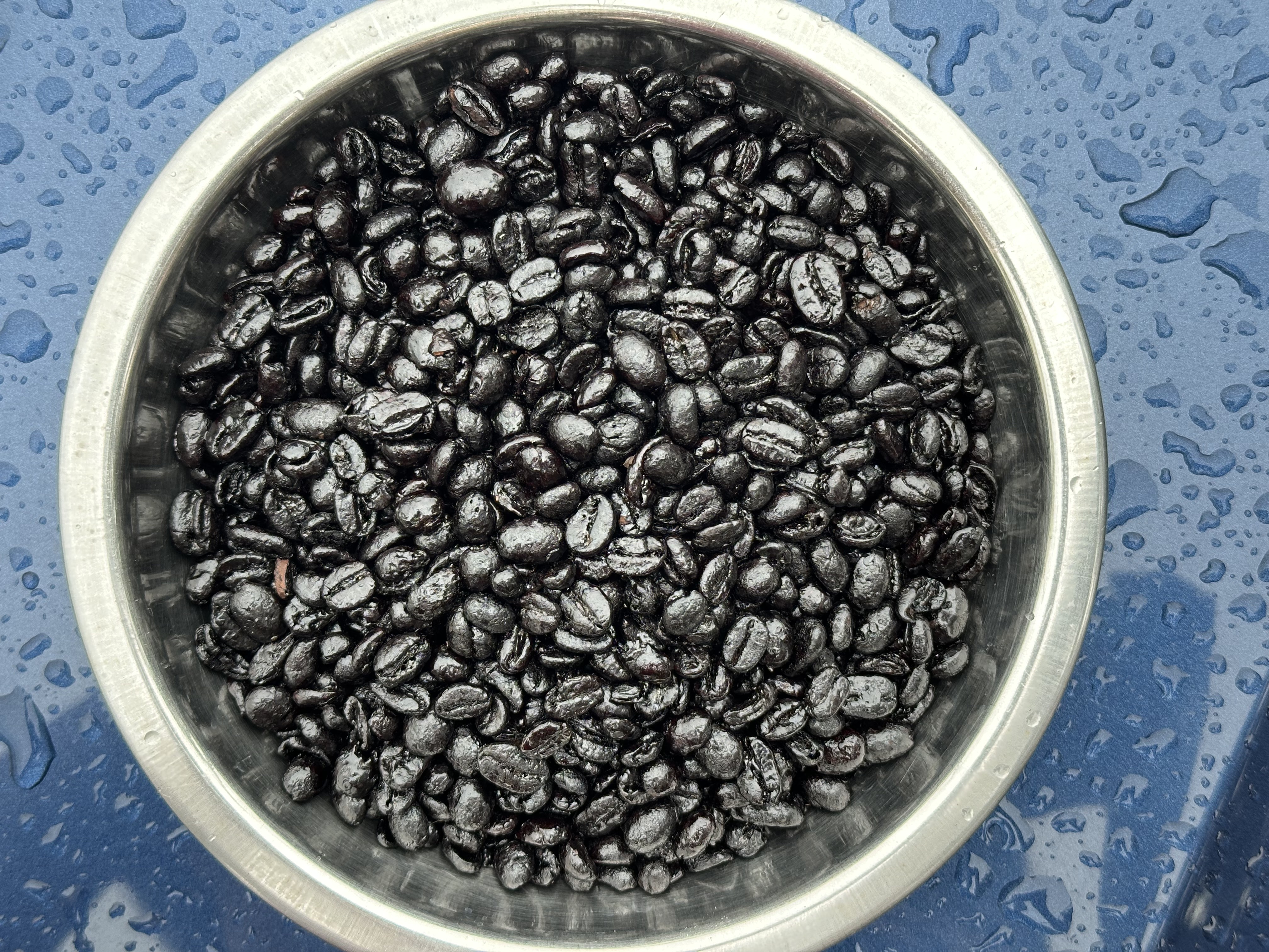 Sugar-roasted Gayo Arabica coffee beans from Takengon, Aceh Tengah Regency, Aceh Province, Indonesia